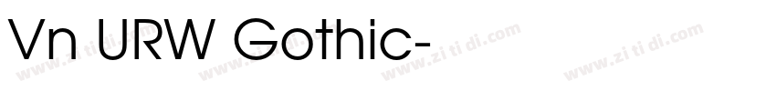 Vn URW Gothic字体转换